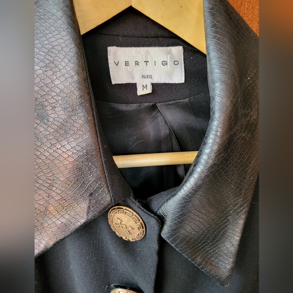 Vintage Black And Gold Blazer -Vertigo Paris - Picture 6 of 6